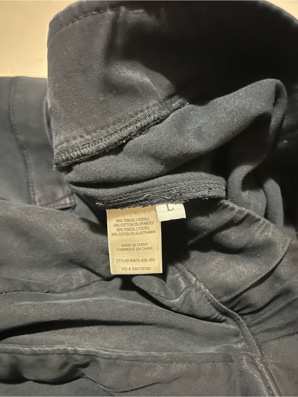 Bella Dahl Dark Navy Drawstring Joggers - Picture 10 of 10